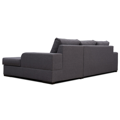 Rozkládací sedačka s úložným prostorem ASTREAS - šedá, pravý roh