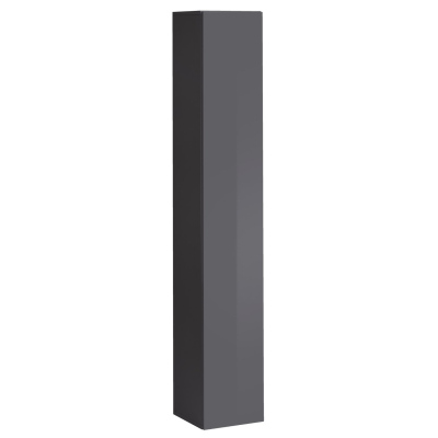 Obývací stěna s kovovými prvky RIONATA 5 - grafit / černá