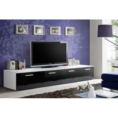 TV stolek DAN - bílý / černý
