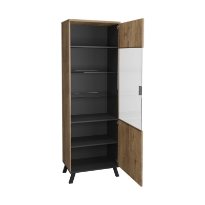 Sestava nábytku do obývacího pokoje TERESEN 1 - dub lefkas / černá