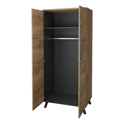 Sestava nábytku do obývacího pokoje TERESEN 3 - dub lefkas / černá