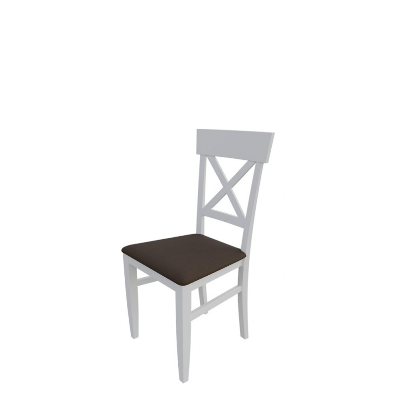Jídelní židle MOVILE 39 - bílá / tmavá hnědá 1