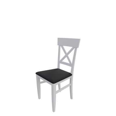 Jídelní židle MOVILE 39 - bílá / černá ekokůže