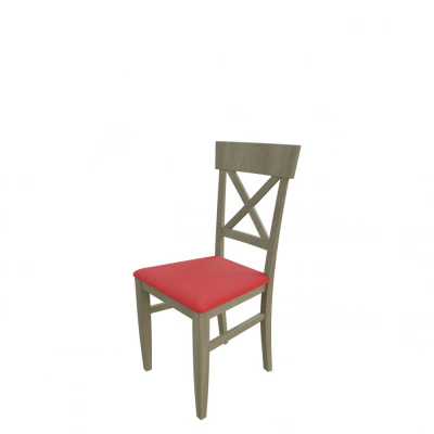 Jídelní židle MOVILE 39 - dub sonoma / červená ekokůže