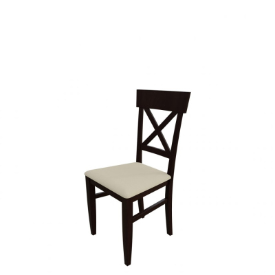 Jídelní židle MOVILE 39 - ořech / béžová ekokůže