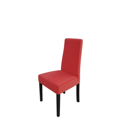 Čalouněná jídelní židle MOVILE 38 - wenge / červená ekokůže