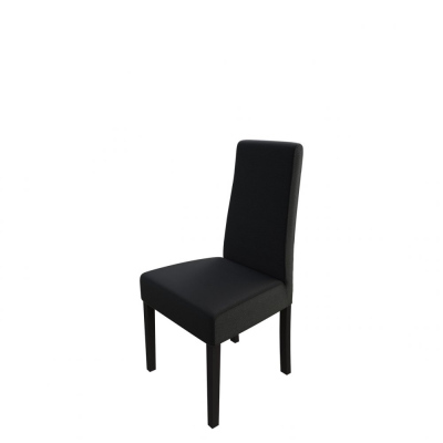 Čalouněná jídelní židle MOVILE 38 - wenge / černá ekokůže