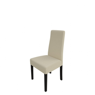 Čalouněná jídelní židle MOVILE 38 - wenge / béžová ekokůže