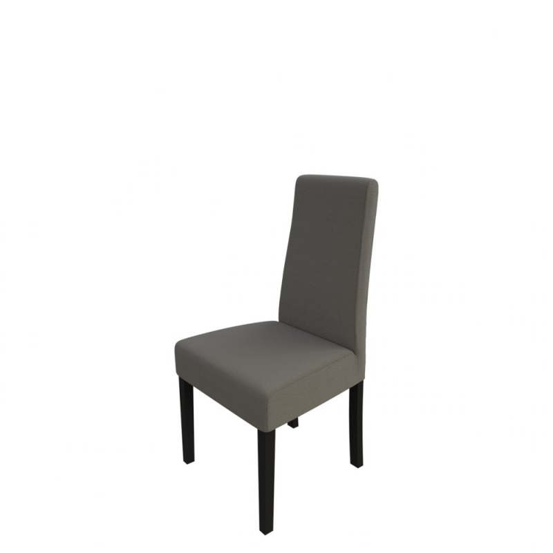 Čalouněná jídelní židle MOVILE 38 - wenge / šedá ekokůže