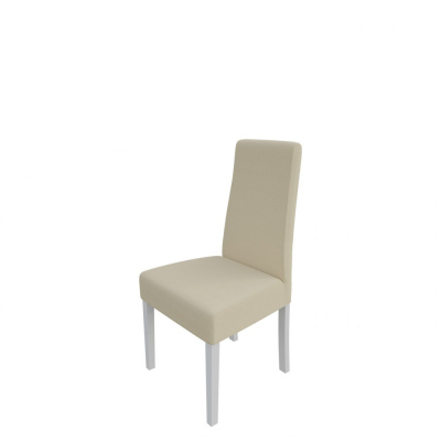 Čalouněná jídelní židle MOVILE 38 - bílá / béžová ekokůže