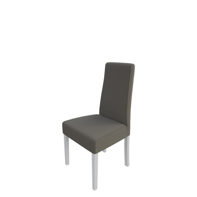 Čalouněná jídelní židle MOVILE 38 - bílá / šedá ekokůže