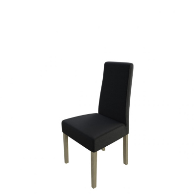 Čalouněná jídelní židle MOVILE 38 - dub sonoma / černá ekokůže