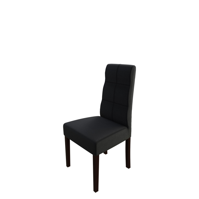 Jídelní židle MOVILE 37 - ořech / černá ekokůže