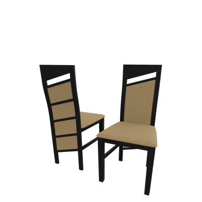 Čalouněná kuchyňská židle MOVILE 36 - wenge / béžová