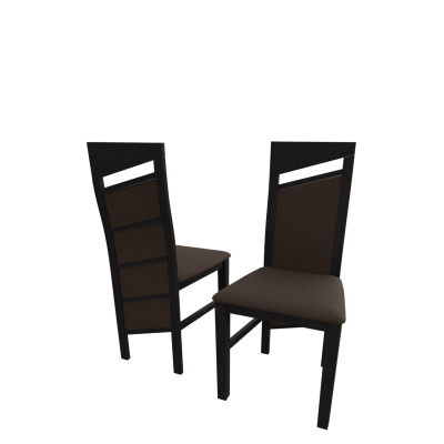 Čalouněná kuchyňská židle MOVILE 36 - wenge / tmavá hnědá 1
