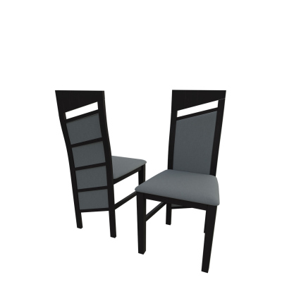 Čalouněná kuchyňská židle MOVILE 36 - wenge / šedá 1