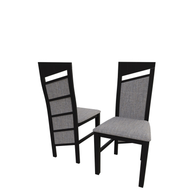 Čalouněná kuchyňská židle MOVILE 36 - wenge / šedá 2