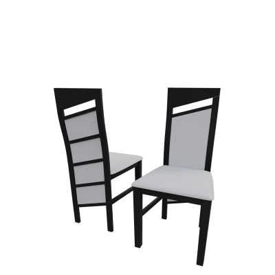 Čalouněná kuchyňská židle MOVILE 36 - wenge / bílá ekokůže