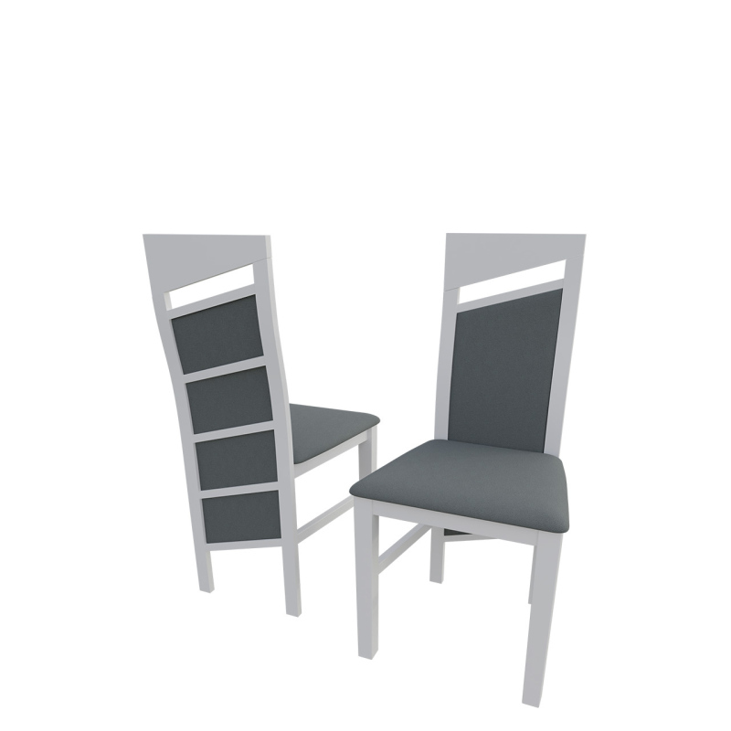 Čalouněná kuchyňská židle MOVILE 36 - bílá / šedá 1