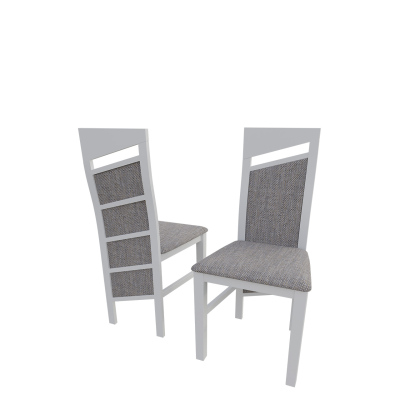 Čalouněná kuchyňská židle MOVILE 36 - bílá / šedá 2