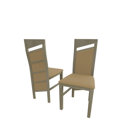 Čalouněná kuchyňská židle MOVILE 36 - dub sonoma / béžová