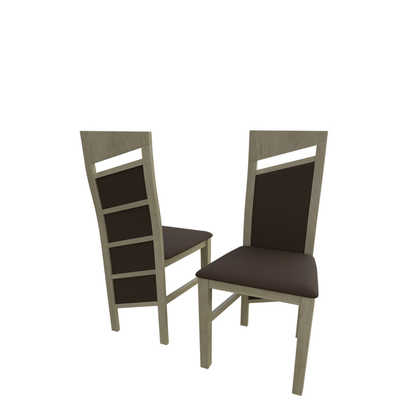 Čalouněná kuchyňská židle MOVILE 36 - dub sonoma / tmavá hnědá 1