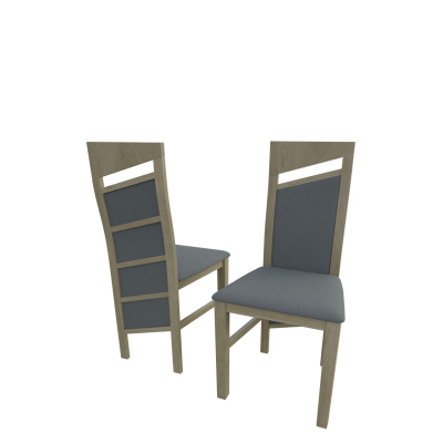 Čalouněná kuchyňská židle MOVILE 36 - dub sonoma / šedá 1
