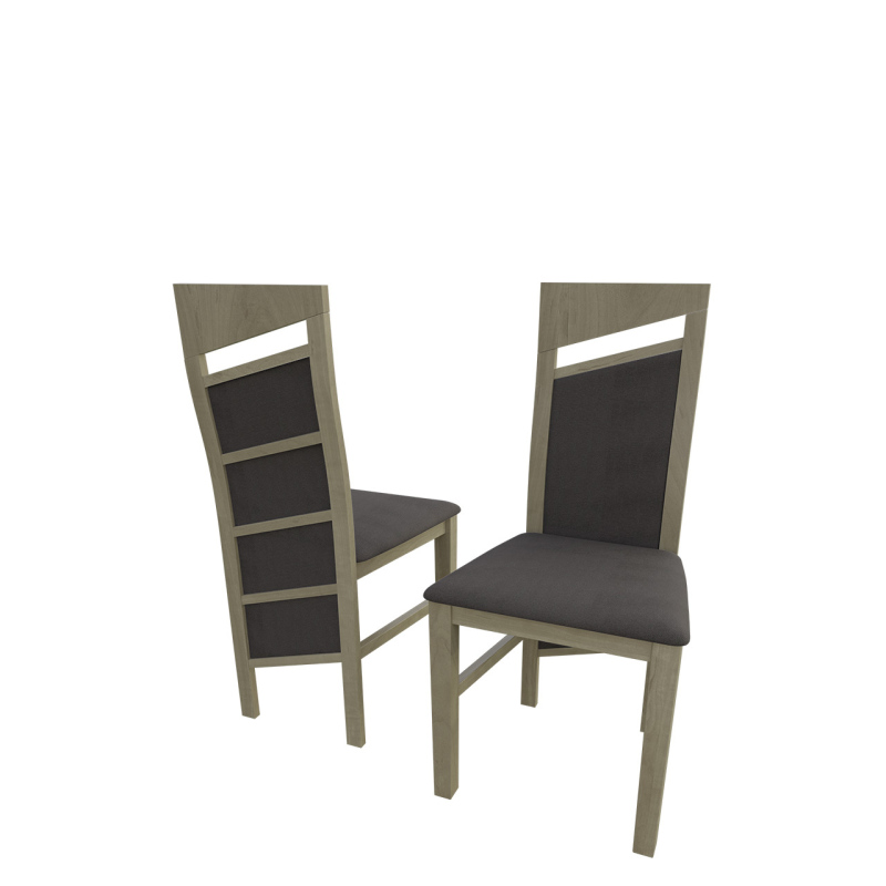 Čalouněná kuchyňská židle MOVILE 36 - dub sonoma / tmavá hnědá 2