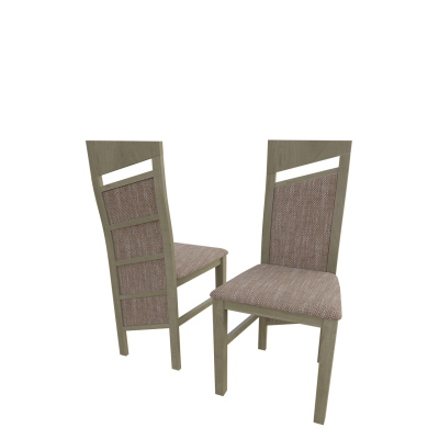 Čalouněná kuchyňská židle MOVILE 36 - dub sonoma / hnědá