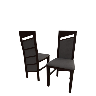 Čalouněná kuchyňská židle MOVILE 36 - ořech / tmavá hnědá 2