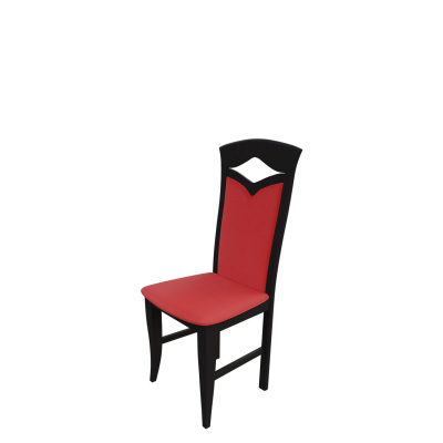 Jídelní židle MOVILE 30 - wenge / červená ekokůže