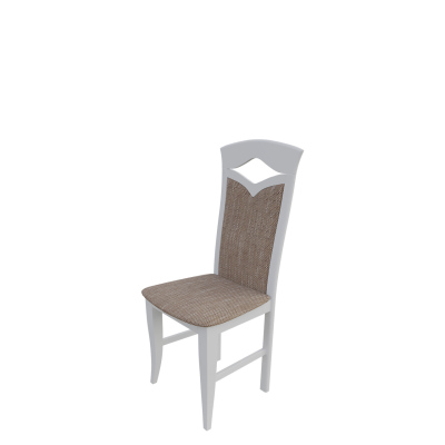 Jídelní židle MOVILE 30 - bílá / hnědá