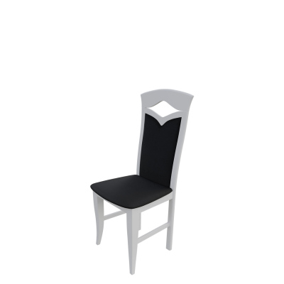 Jídelní židle MOVILE 30 - bílá / černá ekokůže