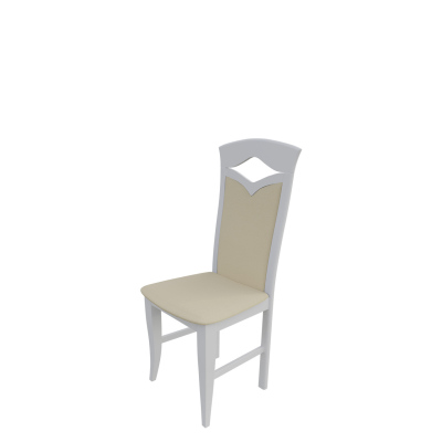 Jídelní židle MOVILE 30 - bílá / béžová ekokůže