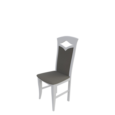 Jídelní židle MOVILE 30 - bílá / šedá ekokůže