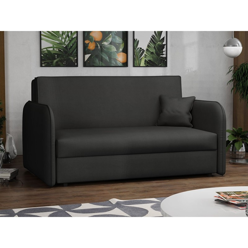 Dvoumístná rozkládací pohovka BELA LOFT 3 - černá