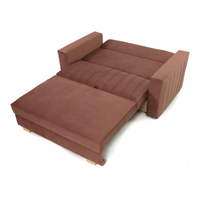 Rozkládací pohovka s úložným prostorem BELA GLAM 2 - růžová