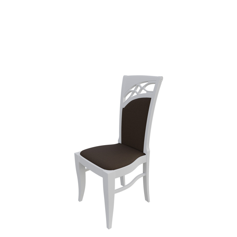 Jídelní židle MOVILE 28 - bílá / tmavá hnědá 1
