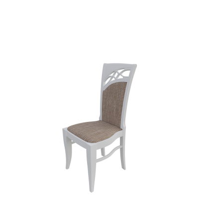 Jídelní židle MOVILE 28 - bílá / hnědá