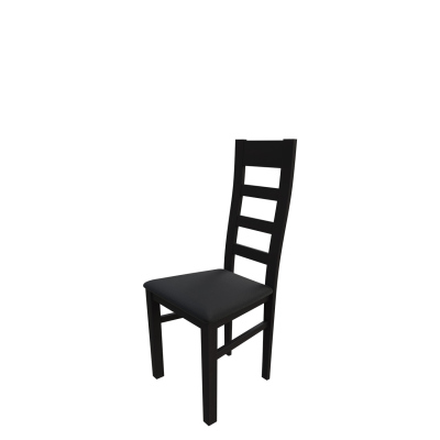 Kuchyňská židle MOVILE 25 - wenge / černá ekokůže