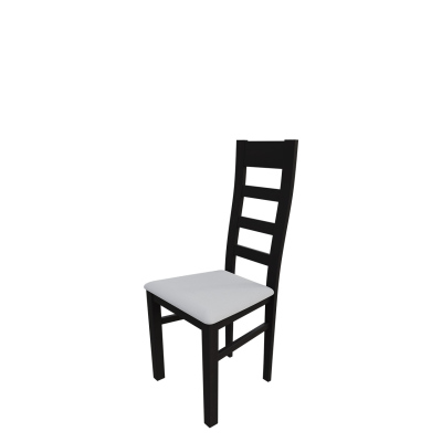 Kuchyňská židle MOVILE 25 - wenge / bílá ekokůže