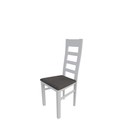 Kuchyňská židle MOVILE 25 - bílá / tmavá hnědá 2