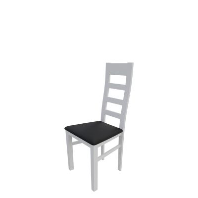 Kuchyňská židle MOVILE 25 - bílá / černá ekokůže