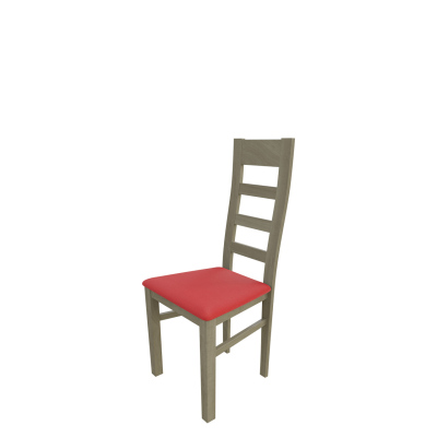 Kuchyňská židle MOVILE 25 - dub sonoma / červená ekokůže