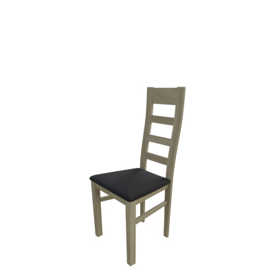 Kuchyňská židle MOVILE 25 - dub sonoma / černá ekokůže