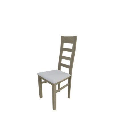 Kuchyňská židle MOVILE 25 - dub sonoma / bílá ekokůže
