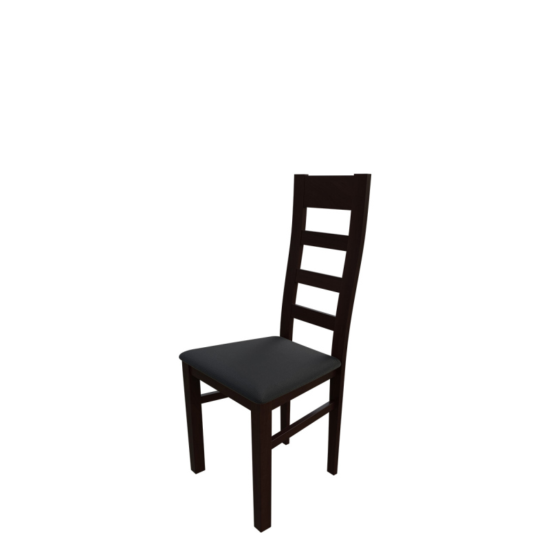 Kuchyňská židle MOVILE 25 - ořech / černá ekokůže