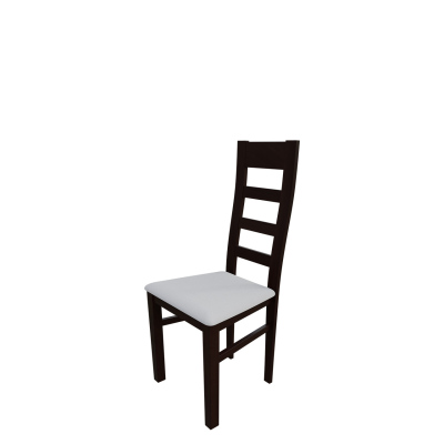 Kuchyňská židle MOVILE 25 - ořech / bílá ekokůže