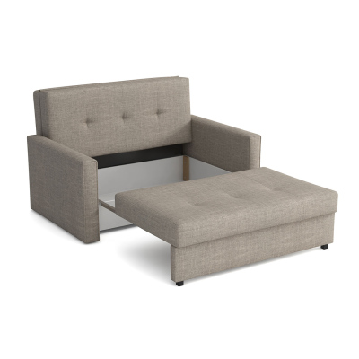 Rozkládací pohovka s úložným prostorem BELA 2 - černá / červená