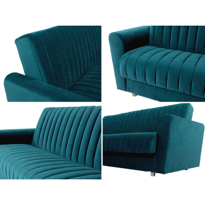 Rozkládací pohovka s úložným prostorem SICARE - béžová